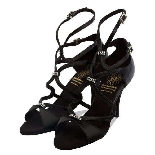 Supadance Femmes Chaussures de Danse 1062 - Satin Noir